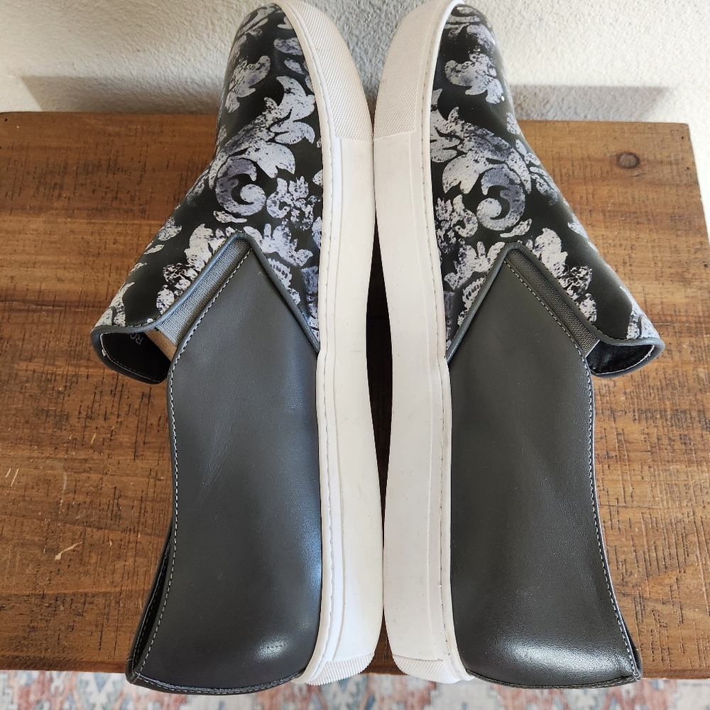 Robert Graham Mens Riverland Floral Leather Slip-On Sneakers Size 13 - Picture 10 of 14